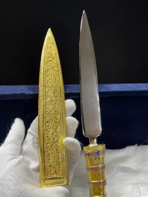 Fantastic King Tutankhamun's Dagger-A Rare Unique Dagger- Brass 24K Gold Plating