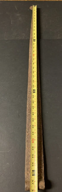 Antique Hand Forged Iron Barn Door Strap Hinge 38" x 2 1/2" 9