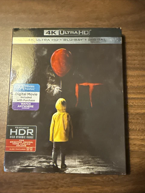 IT (4K ULTRA HD Blu-Ray, 2017) Stephen King, Pennywise *Near
