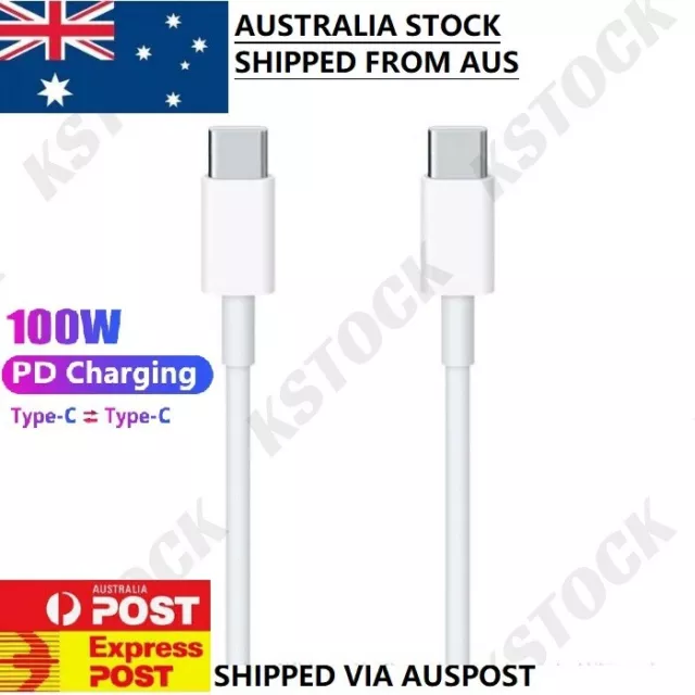 3x Type C to USB-C Cable Charge Charging Data Fast Charger For iPhone 15 Samsung