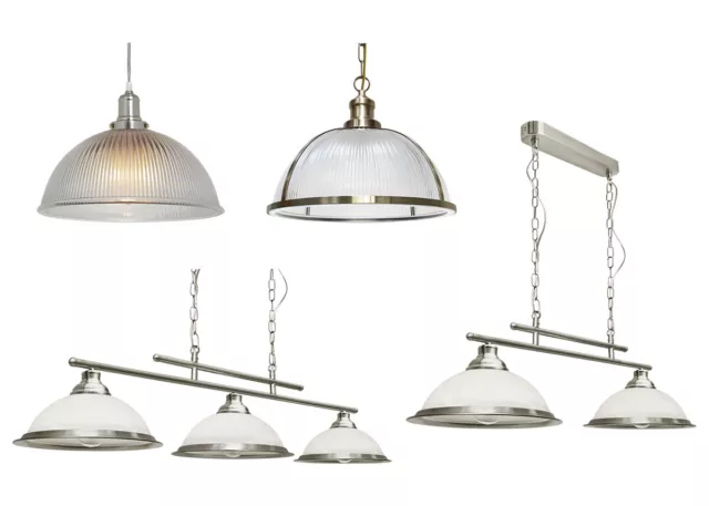 Moderner Vintage Loft Glasschirm über Tischleuchte Innenbereich Deckenhängeleuchte