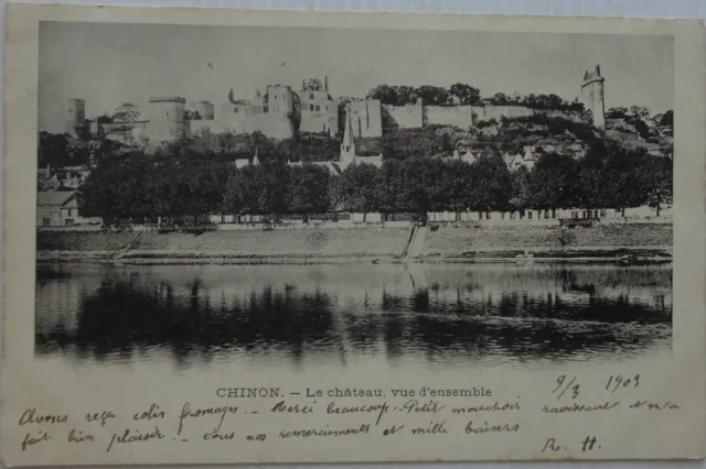 Chinon 37 CPA The Castle View Set Good Condition 1903