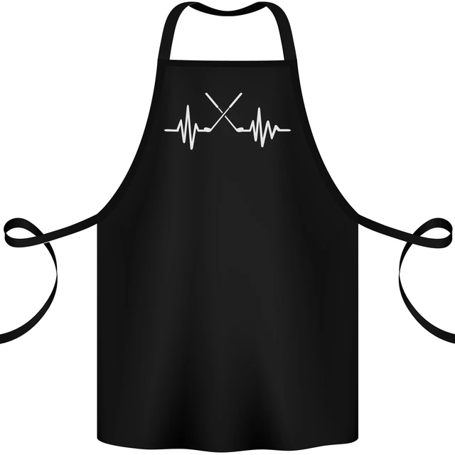 Pulse Golf Funny Golfing Golfer ECG Cotton Apron 100% Organic