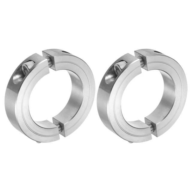 2 Colliers D'arbre Fendus Doubles (split Shaft Collar) 1-7/8" ID - Acier Inoxydable, 2-7/8" OD - Marque Uxcell