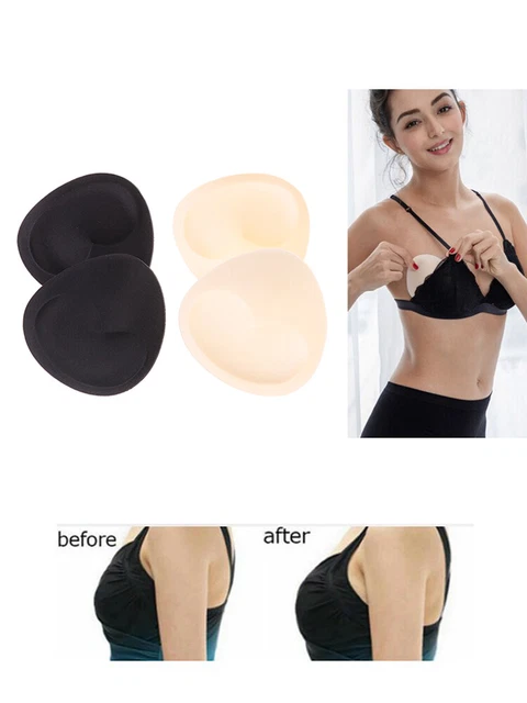1 Pair Woman Swimsuit Padded Sponge Foam Push Up Enhancer Chest Cup Insert#w#