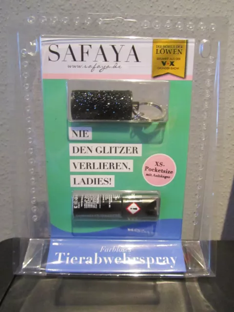 SAFAYA Tierabwehrspray 15 ml mit Hülle Abwehr Spray Pfefferspray Höhle der Löwen