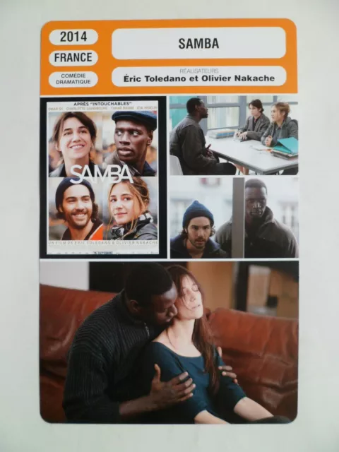 CARTE FICHE CINEMA 2014 SAMBA Omar Sy Charlotte Gainsbourg Tahar Rahim Izia Hige