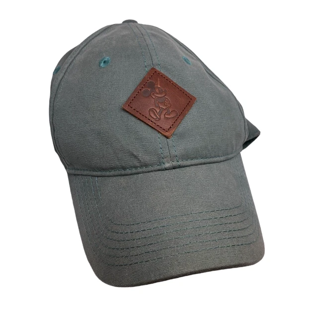 Disney Parks Adult Unisex Green Mickey Mouse Adjustable Back Baseball Hat Cap
