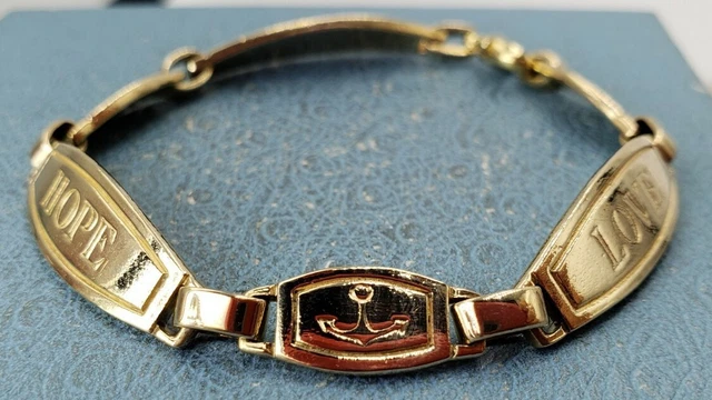 JAMES AVERY RETIRED 14k Faith Hope Love Solid Link Bracelet 1 899.98 PicClick