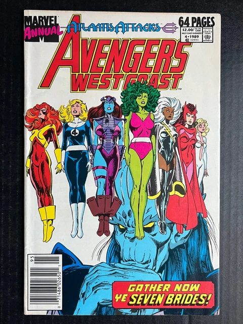 AVENGERS WEST COAST Annual #4 Atlantis Attacks She-Hulk