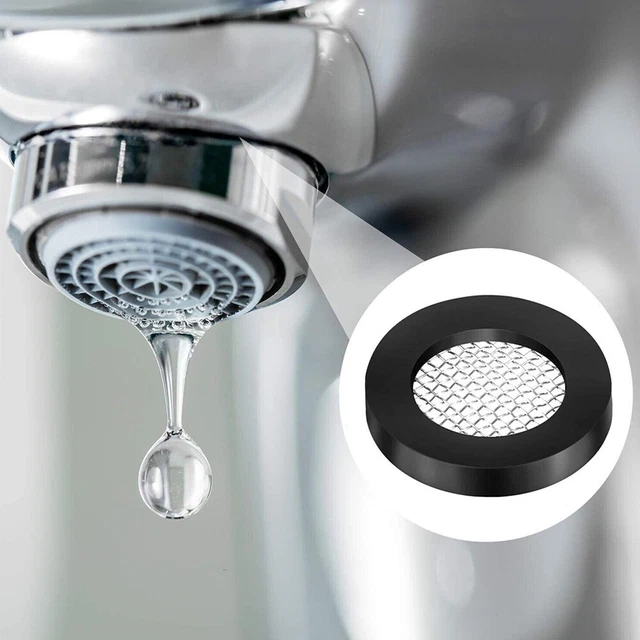 8 Duschkopfdichtungen Mit Filter – O-Ring, Edelstahl-Sieb & Gummi-Scheibe Für 1/2 Zoll Schläuche