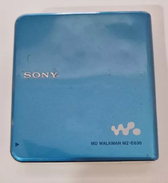 Sony MZ-E630 MiniDisc Portable MD LP Player Walkman - Blue