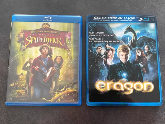 Les Chroniques De Spiderwick + Eragon Lot De 2 Bluray Heroic Fantasy France
