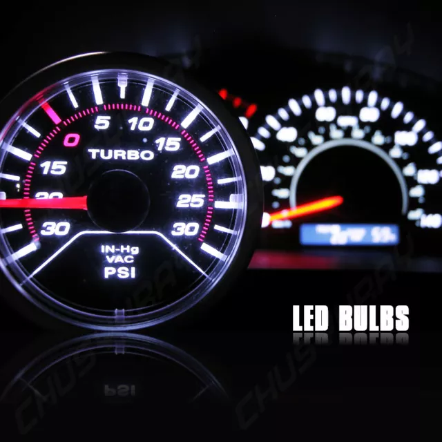 Dash Cluster Gauge WHITE SMD LED LIGHT BULB KIT Fits 89-93 Toyota Celica 5th Gen