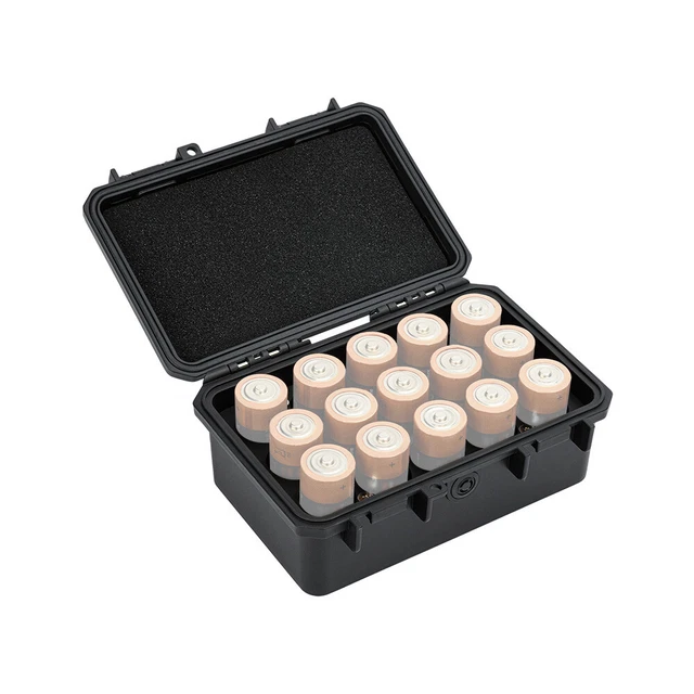 15 Slots LR14 AM2 C Battery Case Storage Organizer Holder Container Waterproof