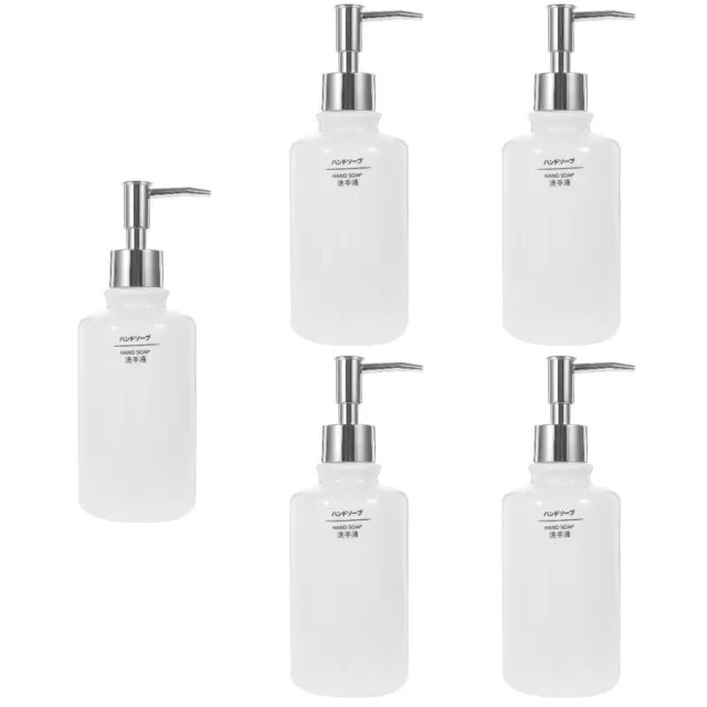 5pcs Ceramic Soap Dispenser Hand Shampoo Bottle Refillable Liquid Hand Soap