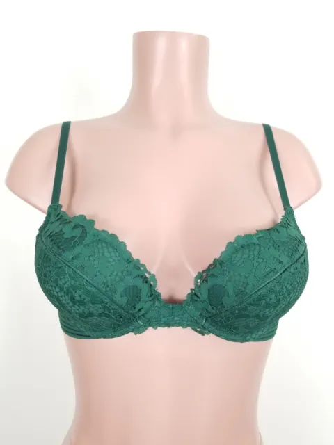 VICTORIA'S SECRET 32A BOMBSHELL Miraculous Push Up Bra ADDS 2 CUP SIZES  Green £35.12 - PicClick UK