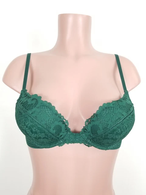 VICTORIA'S SECRET 32A BOMBSHELL Miraculous Push Up Bra ADDS 2 CUP SIZES  Green £35.12 - PicClick UK