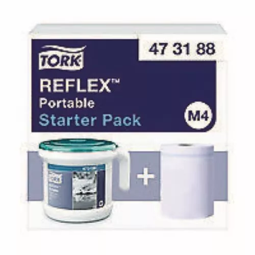 Tork Reflex Portable Dispenser and Roll Starter Pack 473188