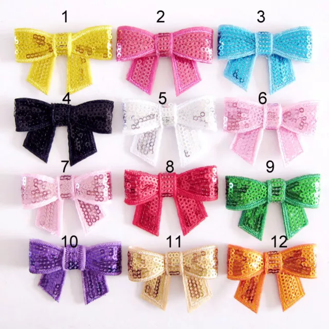 Baby Toddler Girl Boutique Sequin Bow with Metal Teeth Hair Clip