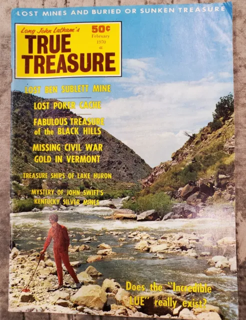 1970 True Treasure Hunting Magazine Metal Detecting Civil War Gold In Vermont