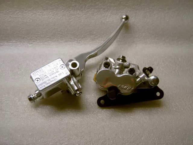 Lambretta Nissin Hydraulic Alloy Disc Brake Master Cylinder And Brake Caliper