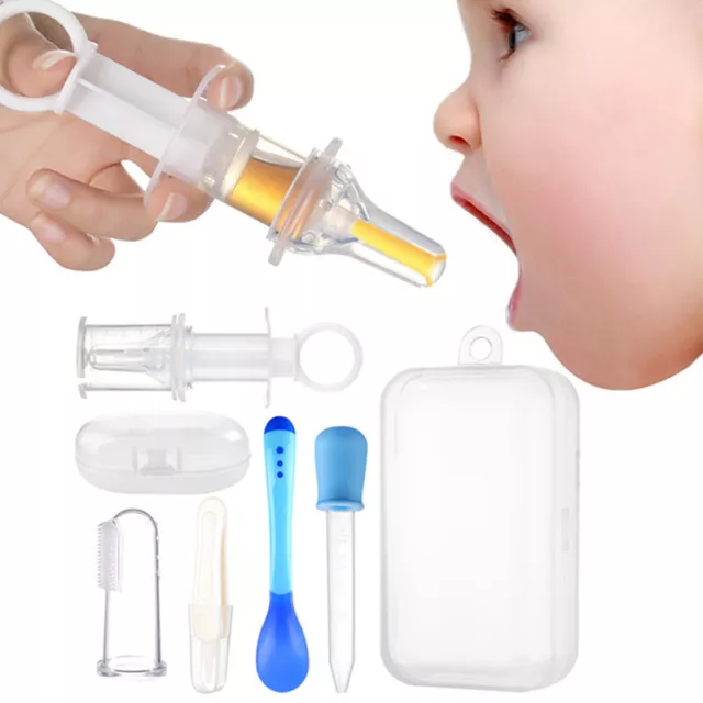 5Pcs Baby Care Kit 10ml Liquid Medicine Dispenser Syringe with Carrying C'P2