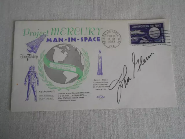 Mercury 6 Start PAFB original signiert John Glenn Space