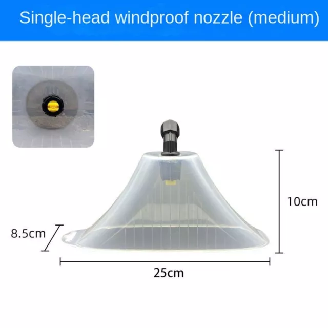 Durable windproof nozzle for electric sprayers prevent water splashing