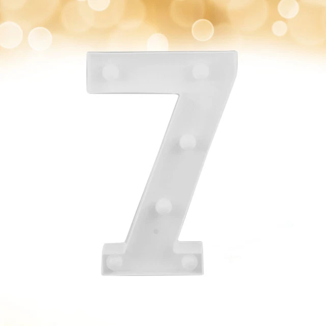 Insegna numero luce topper compleanno torte LED luci tendine decorazione