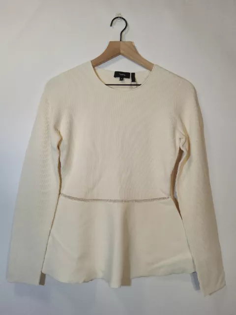 Theory Long Sleeve Peplum Top.  Size M