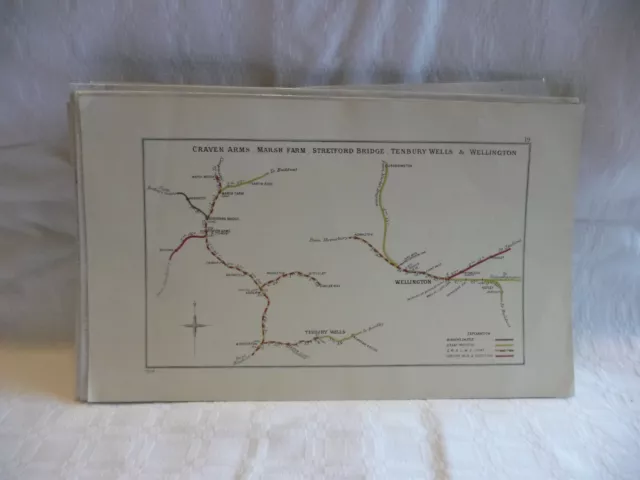 EA04 -0015- Railway Clearing House Map - Craven Arms / Wellington 1928
