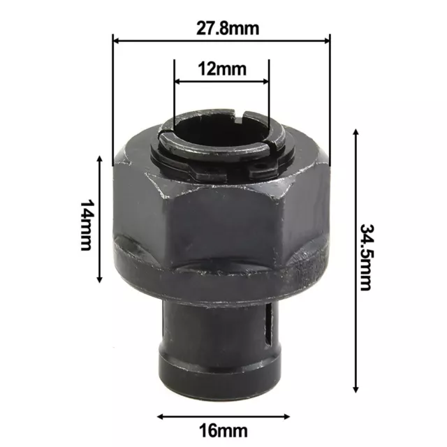 Convenient M22 Nut 12mm Collet for Electric Router Milling Cutter Conversion