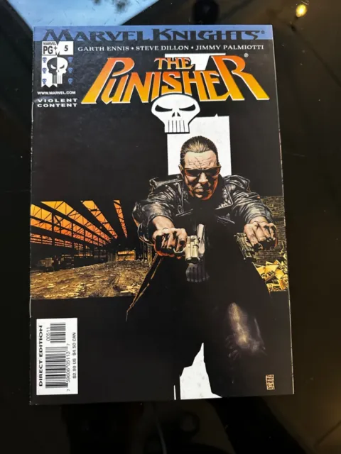 The Punisher #5 Marvel Knights 2001 MCU Comic Book Garth Ennis Tim Bradstreet.