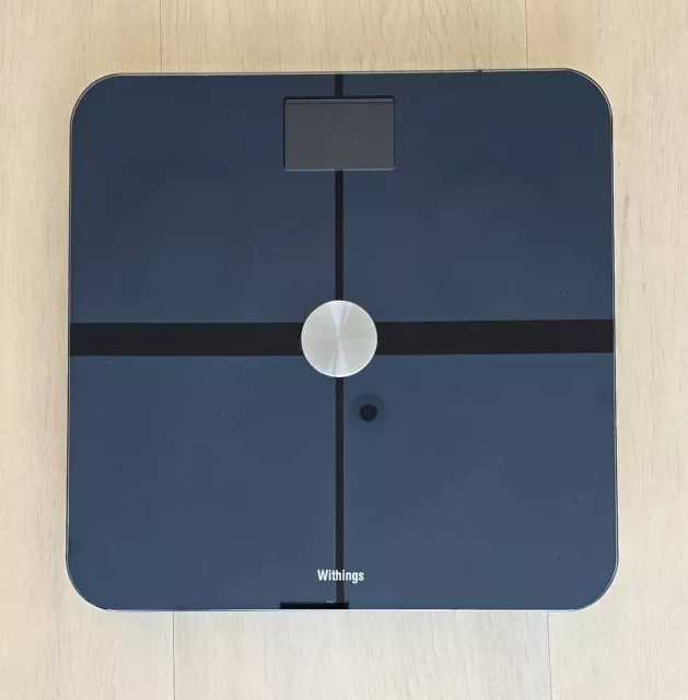 Withings Smart Body Analyzer WS-50 Wi-Fi Smart Bathroom Scales, Black - vgc