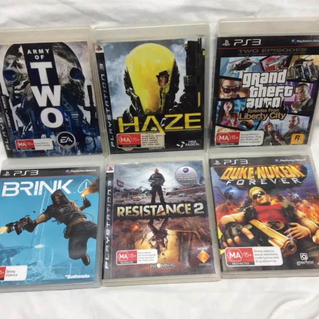 Ps3 Game Bundle | Army of Two, Duke Nukem, GTA, Haze, Brink | Sony PlayStation