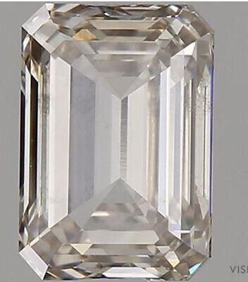 Émeraude Coupe 1.50 CT Labo Grown Certifié Igi Desseré Diamant I SI1 Excellente