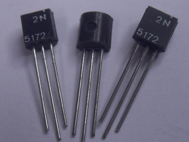 20x 2N5172 Transistor Set - NPN Bipolar 25V 0,1A TO92 Bauteile Für Elektronikprojekte