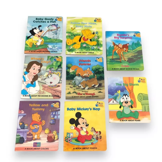 Baby Products Online - Disney Books for Toddlers 1-3 - 8 Disney Board Books  with Mickey and Minnie Mouse, My First Story Pack - Kideno