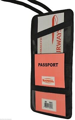 Leather Boarding Pass Holder Passport Travel Id Passport Wallet Case Ticket Neck