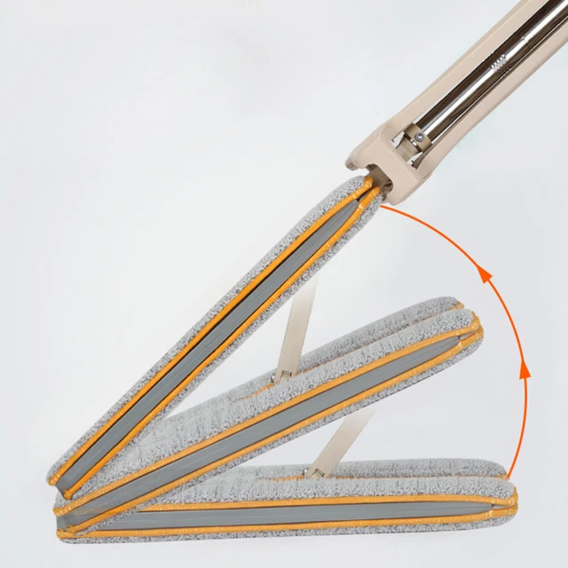 Trapeador de piso de doble cara sin lavado a mano trapeador plano de madera para empujar el polvo tapeador para el hogar