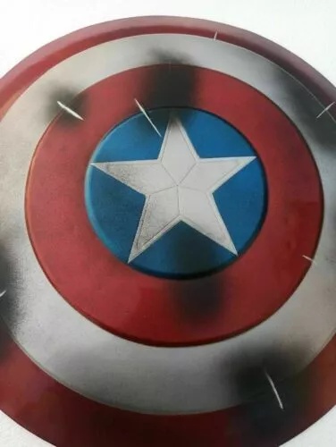 Captain America Damaged Shield - Metal Prop Replica - Avengers Endgame