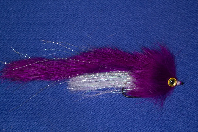 Mouche / Streamer Fliegentom – Olive / Blanc – Pour Brochet Et Prédateurs (Zonker) – NEUF
