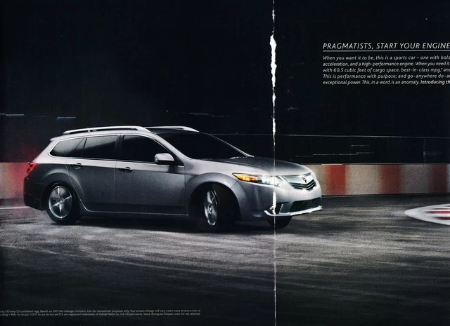2011 Acura TSX Sport Wagon, Sharp 2-Page (separated) USA Issue Magazine Ad