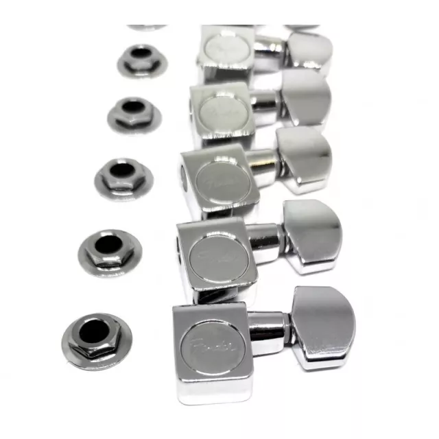 6 Fender® American standard series Stratocaster/Telecaster Chrome Tuning machine