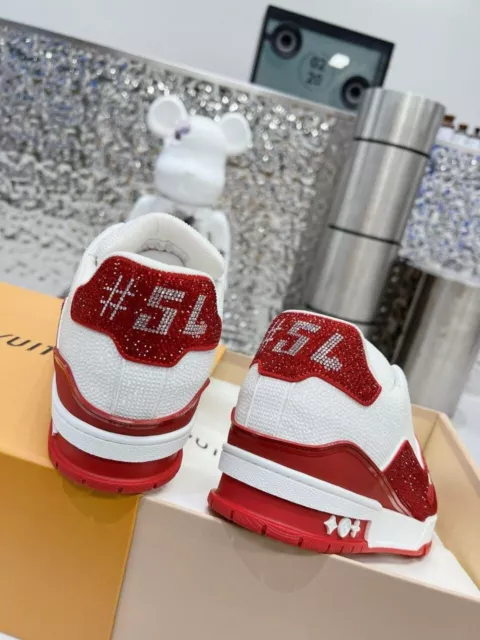 LOUIS VUITTON TRAINER Sneaker #54 Red $328.00 - PicClick