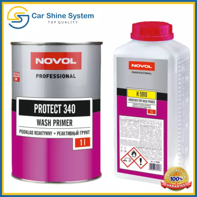 Novol 2K Reactive Wash Primer Anti Corrosion Polyvinyl Resin Based Primer 1:1 2L