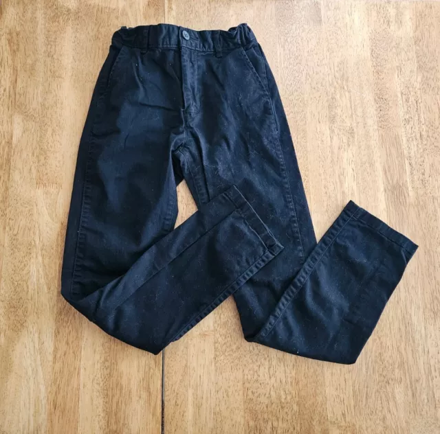 The Childrens Place Boys Size 12 Slim Black Skinny Pants Jeans Adjustable Waist