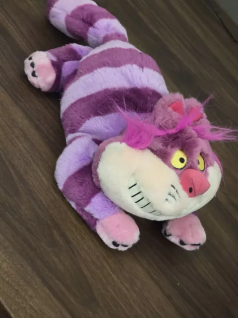 Disney Store Alice In Wonderland Pink Cheshire Cat Plush Stuffed Animal 18"