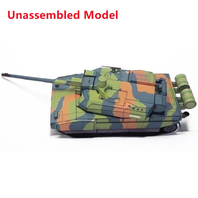 FRENCH LECLERC MAIN Battle Tank Paper Model 143 Unassembled Handmade